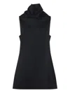 Khaite Daria Sleeveless Mini Dress In Black