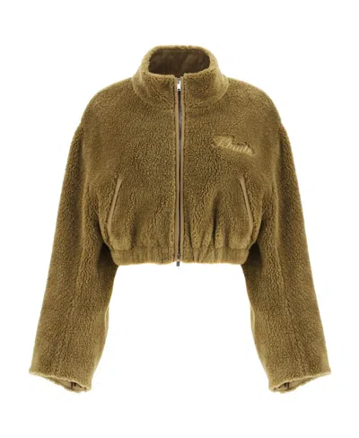 Khaite High-necked Casual Jacket In Green