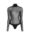 Khaite Tallin Stretch Viscose Bodysuit In Gray