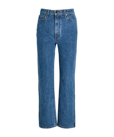 Khaite High Waist Jeans In Blue