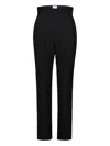Khaite High-waist Lenn Trousers In Black
