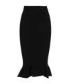 Khaite High-waist Skirt In Black