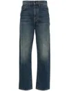 Khaite High-waisted Straight-leg Jeans In Blue