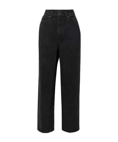 Khaite High-waisted Straight Leg Jeans In Multi