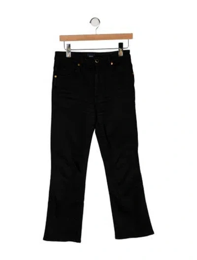 Pre-owned Khaite High-rise Flared Jeans In Black