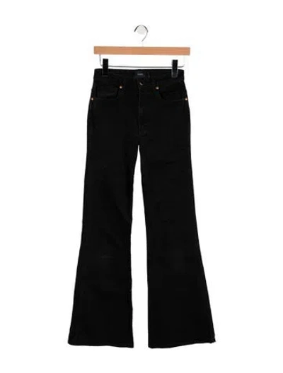 Pre-owned Khaite High-rise Flared Jeans In Black