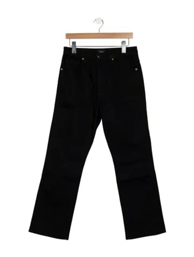Pre-owned Khaite High-rise Flared Jeans In Black