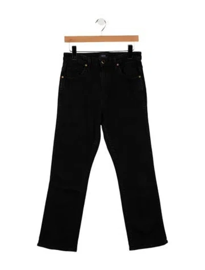 Pre-owned Khaite High-rise Flared Jeans In Black