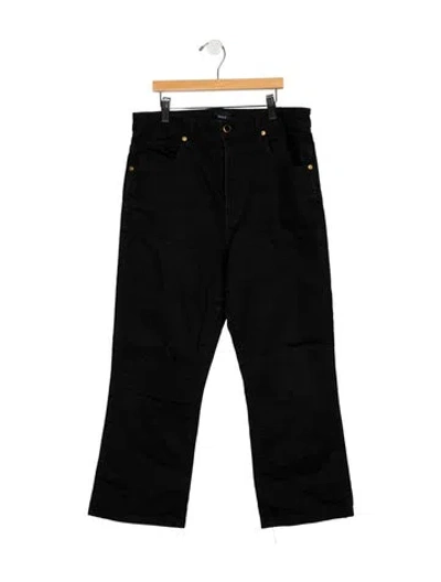 Pre-owned Khaite High-rise Flared Jeans In Black