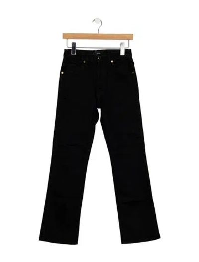 Pre-owned Khaite High-rise Flared Jeans In Black