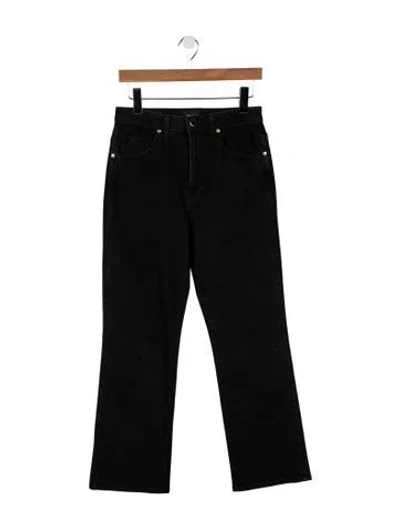 Pre-owned Khaite High-rise Flared Jeans In Black