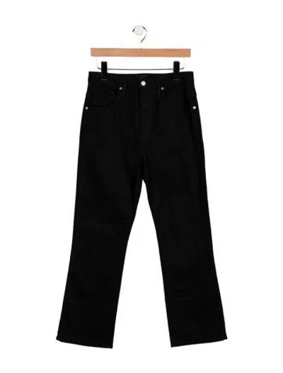 Pre-owned Khaite High-rise Flared Jeans In Black