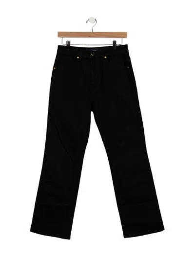 Pre-owned Khaite High-rise Flared Jeans In Black