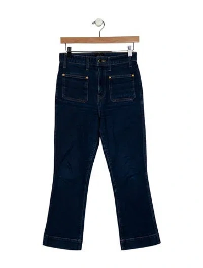 Pre-owned Khaite High-rise Flared Jeans In Blue