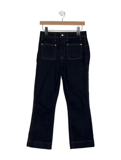 Pre-owned Khaite High-rise Flared Jeans In Blue