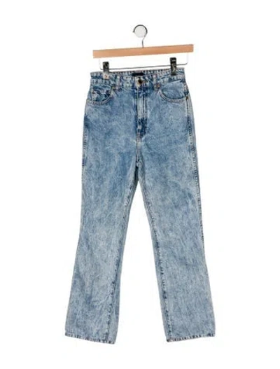 Pre-owned Khaite High-rise Flared Jeans In Blue