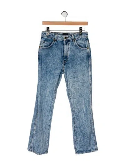 Pre-owned Khaite High-rise Flared Jeans In Blue