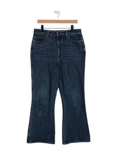 Pre-owned Khaite High-rise Flared Jeans In Blue