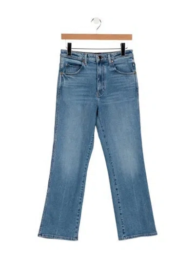 Pre-owned Khaite High-rise Flared Jeans In Blue