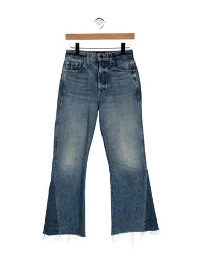 Pre-owned Khaite High-rise Flared Jeans In Blue