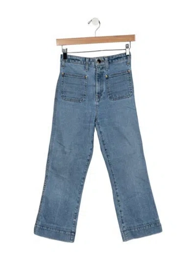 Pre-owned Khaite High-rise Flared Jeans In Blue