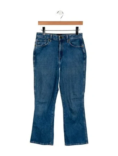 Pre-owned Khaite High-rise Flared Jeans In Blue