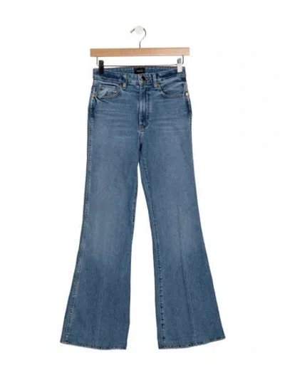 Pre-owned Khaite High-rise Flared Jeans In Blue