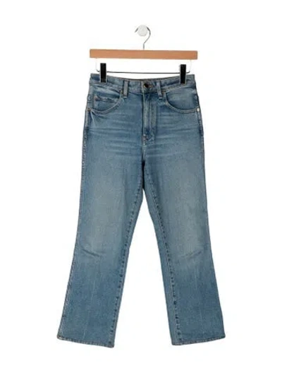 Pre-owned Khaite High-rise Flared Jeans In Blue