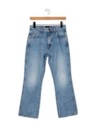 Pre-owned Khaite High-rise Flared Jeans In Blue