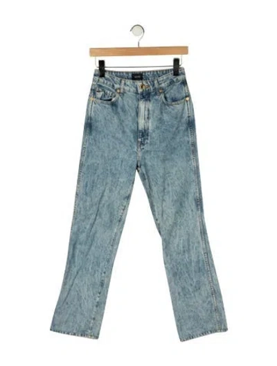 Pre-owned Khaite High-rise Flared Jeans In Blue