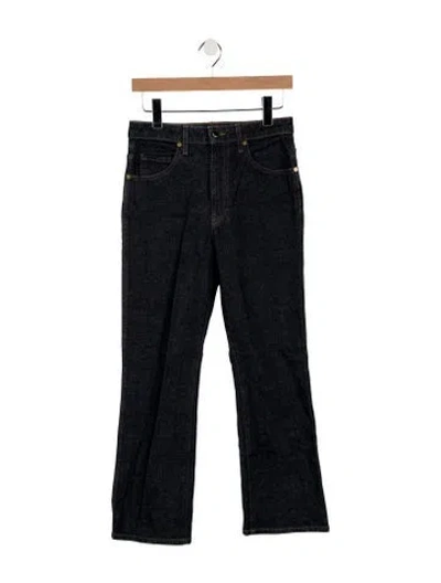 Pre-owned Khaite High-rise Flared Jeans In Blue