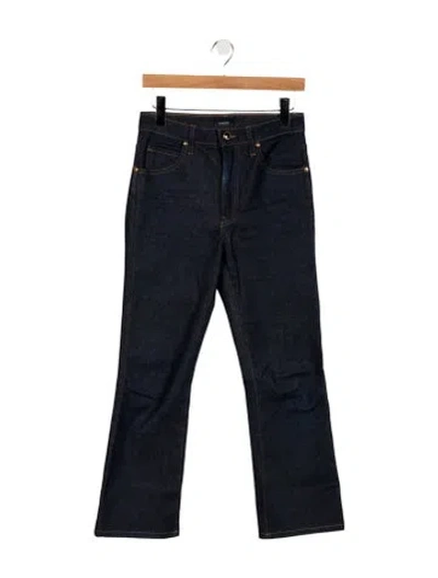 Pre-owned Khaite High-rise Flared Jeans In Blue