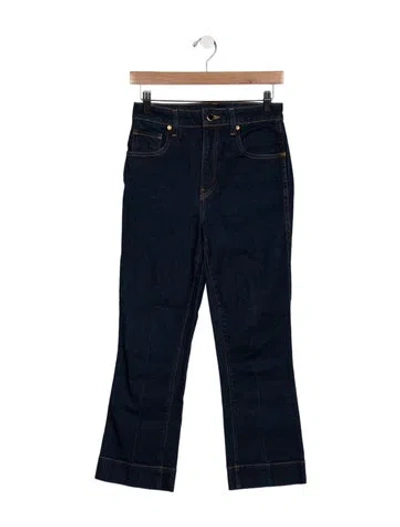 Pre-owned Khaite High-rise Flared Jeans In Blue