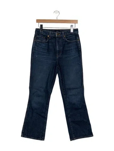 Pre-owned Khaite High-rise Flared Jeans In Blue