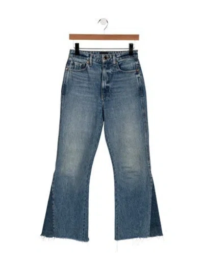 Pre-owned Khaite High-rise Flared Jeans In Blue