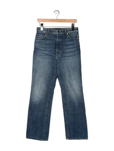Pre-owned Khaite High-rise Flared Jeans In Blue