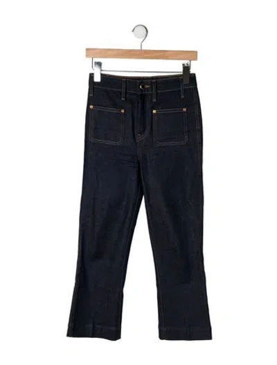 Pre-owned Khaite High-rise Flared Jeans In Blue