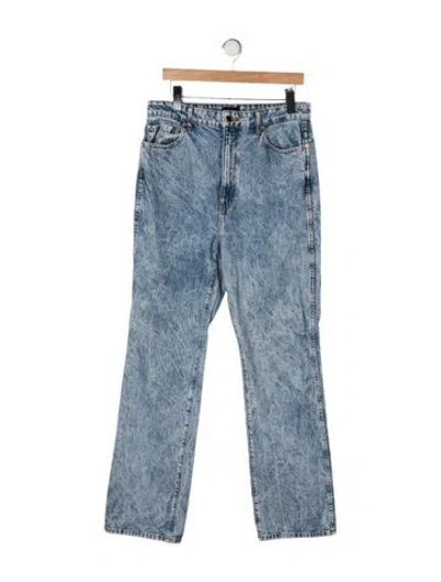 Pre-owned Khaite High-rise Flared Jeans In Blue