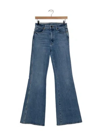 Pre-owned Khaite High-rise Flared Jeans In Blue