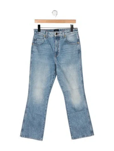 Pre-owned Khaite High-rise Flared Jeans In Blue