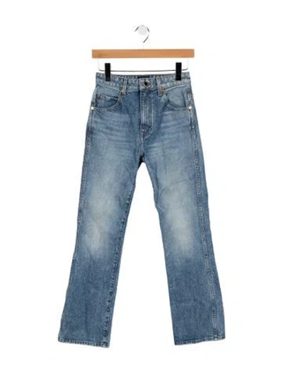 Pre-owned Khaite High-rise Flared Jeans In Blue
