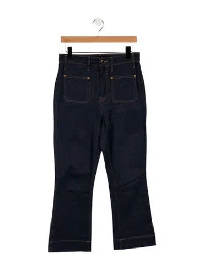 Pre-owned Khaite High-rise Flared Jeans In Blue