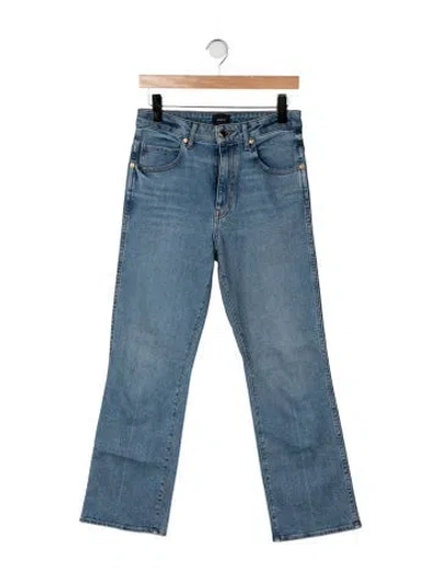 Pre-owned Khaite High-rise Flared Jeans In Blue
