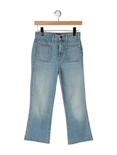 Pre-owned Khaite High-rise Flared Jeans In Blue