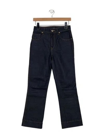 Pre-owned Khaite High-rise Flared Jeans In Blue