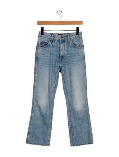 Pre-owned Khaite High-rise Flared Jeans In Blue
