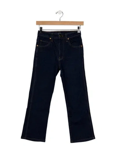 Pre-owned Khaite High-rise Flared Jeans In Blue