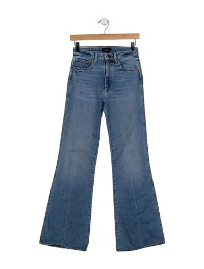 Pre-owned Khaite High-rise Flared Jeans In Blue