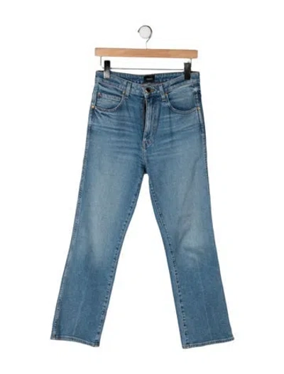 Pre-owned Khaite High-rise Flared Jeans In Blue