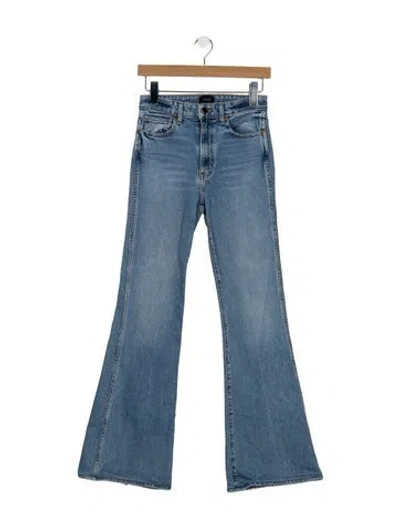 Pre-owned Khaite High-rise Flared Jeans In Blue